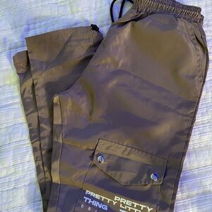 PrettyLittleThing Men's Cargo Pants in Dark Brown